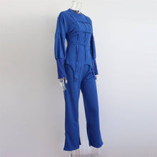 Load image into Gallery viewer, Fashion sweatshirt set trouser set: Rose_red / M