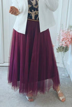Load image into Gallery viewer, 20 colors Ethereal Flowy Elastic Waist Pleated Tulle Skirt: Coffee / M