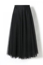 Load image into Gallery viewer, 20 colors Ethereal Flowy Elastic Waist Pleated Tulle Skirt: Plum / M