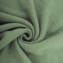 Load image into Gallery viewer, Polo Collar Loose Pullover Knit Sweater Skirt Set: Green / M