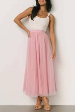 Load image into Gallery viewer, 20 colors Ethereal Flowy Elastic Waist Pleated Tulle Skirt: Coffee / M