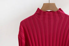 Load image into Gallery viewer, Solid sweater trousers set winter knit set: Green / L